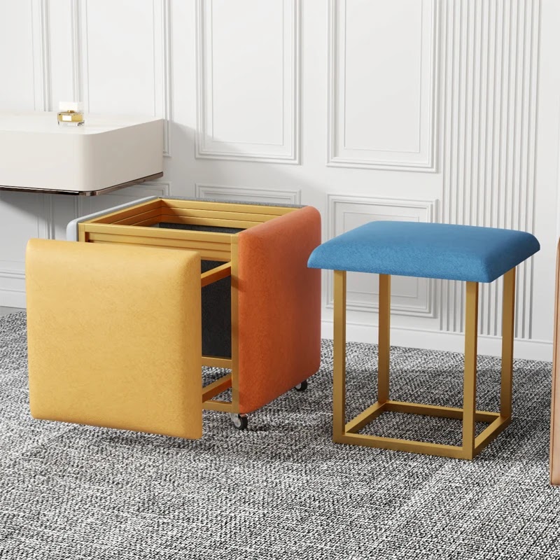 ModCube Minimalist Coffee Table and Small Stool