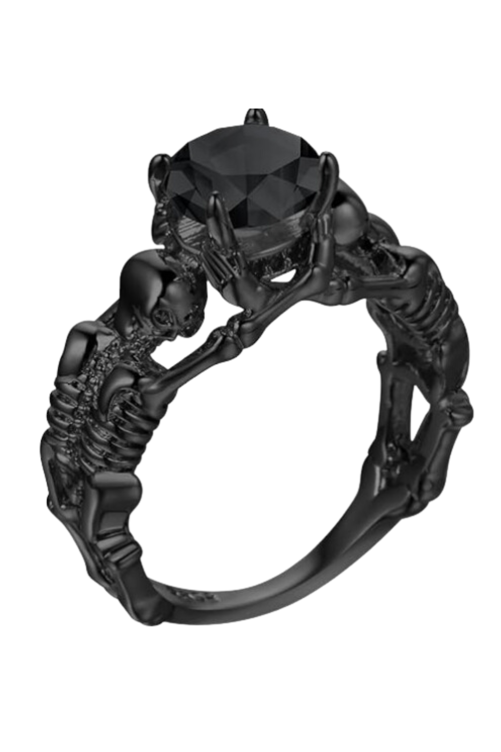 Black Boho Style Antique Ring