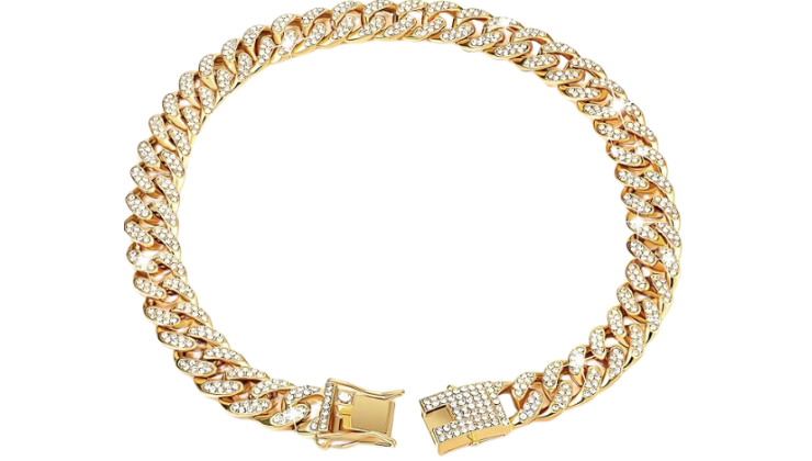 Dog Chain Diamond Collar