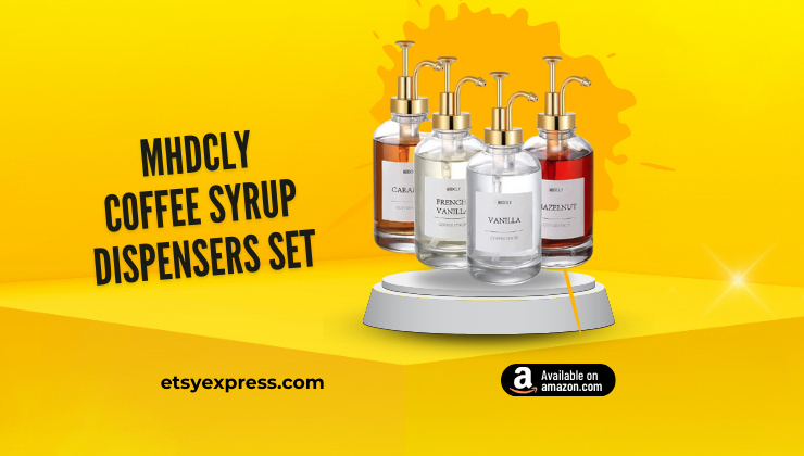 MHDCLY Coffee Syrup Dispensers Set